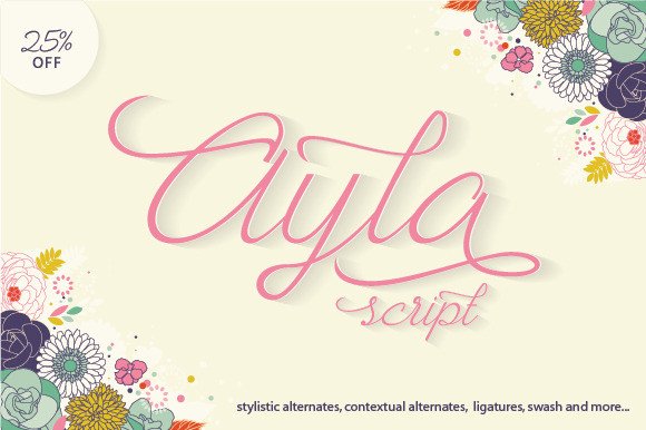 Ayla Typeface Review: A Cute Script for Branding