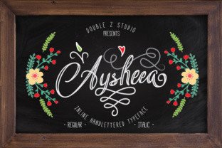 Aysheea: A Modern Script Font for Editorial Design