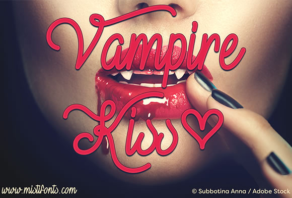h1 Vampire Kiss Font for Elegant Editorial Design
