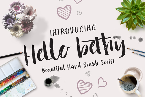 Hello Bethy: A Versatile Brush Script Typeface for Brands