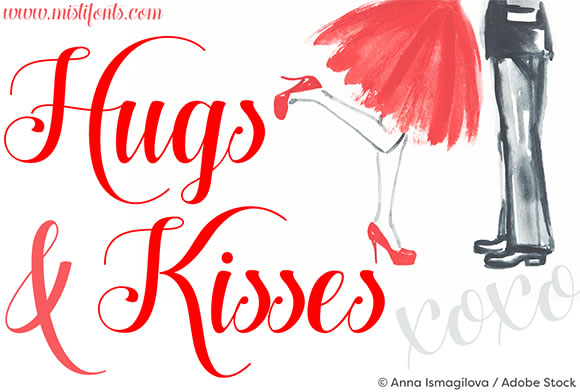 Hugs and Kisses: The Script Font That Elevates Your Brand