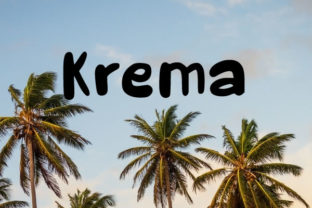 Krema: A Script Font for Editorial Design