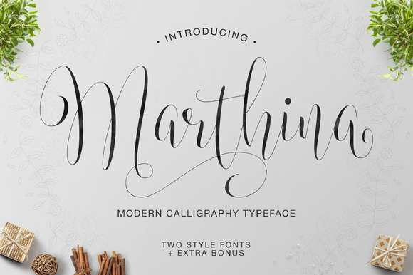 Marthina: A Script Font for Elegant Editorial Design