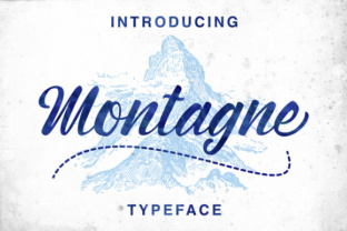 Montagne Font: A Hand-Painted Script for Crafters