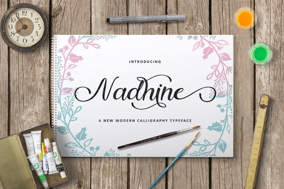 Nadhine: The Script Font That Elevates Brand Identity