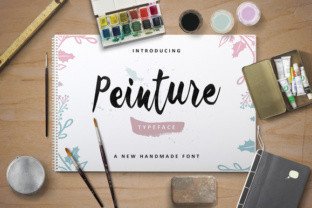 Peinture: A Brush Stroke Font for Bold Web Headers