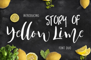 Story of Yellow Lime Font for Bold Branding