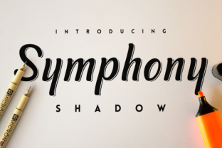 Symphony Shadow: A Modern Script Typeface for Editorial Design